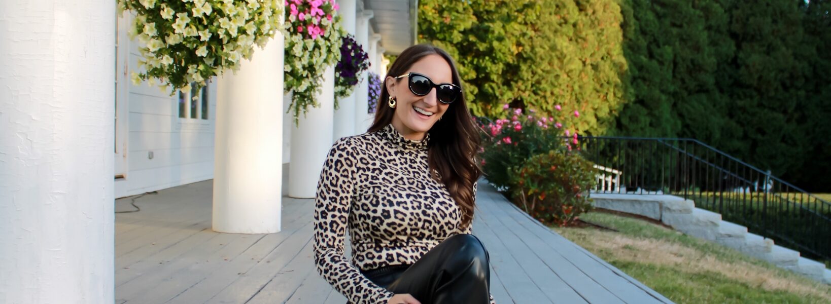 how to style faux leather pants