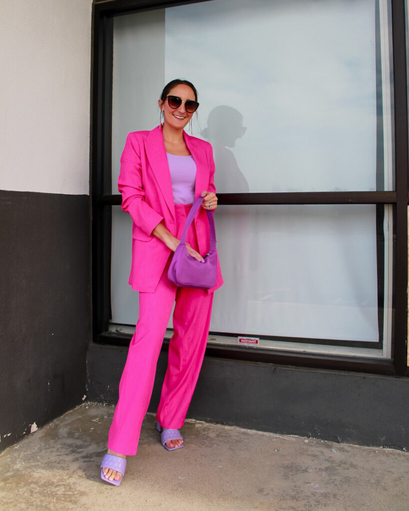 How to Style a Colored Suit - Side of Sequins