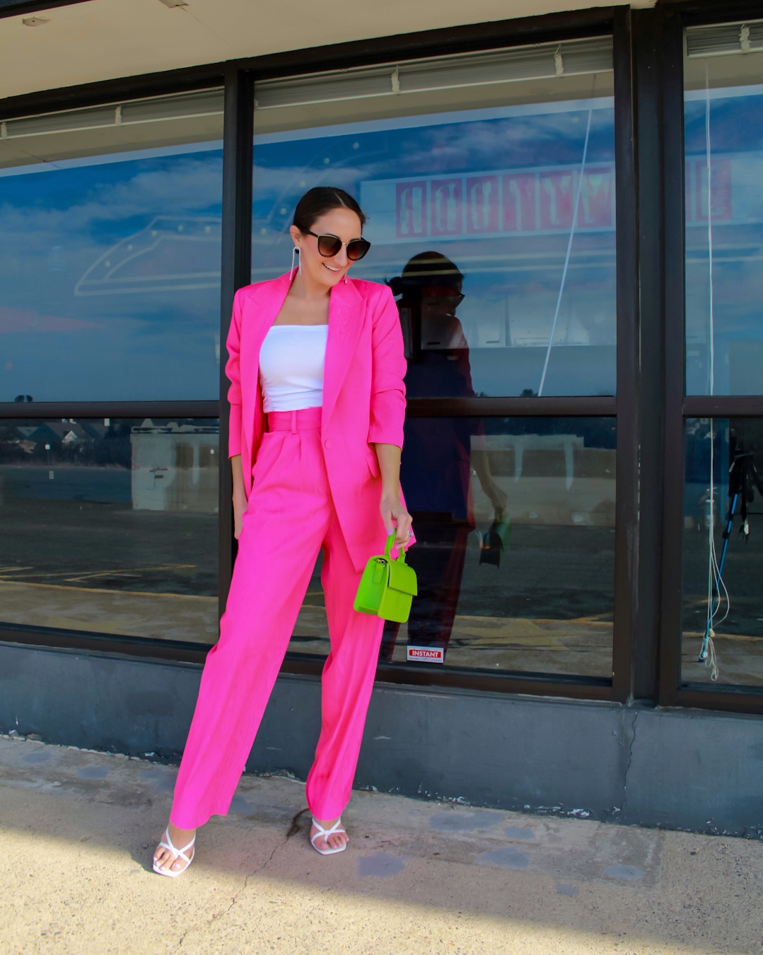 How to Style a Colored Suit - Side of Sequins